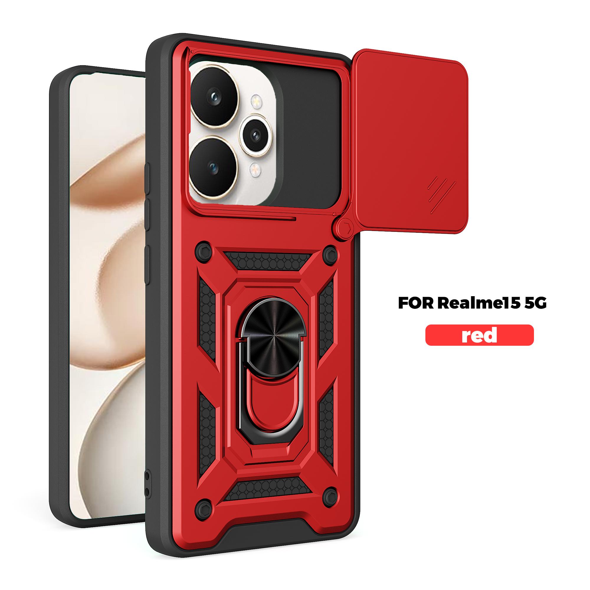 

Чехол для Realme 15 Чехол-бампер для Realme 15 Pro Чехол для Realme 15 15 Pro 5G с магнитным кольцом Бронированный чехол для телефона Защитная задняя крышка с защитой камеры realme 15