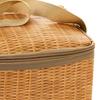 Rattan-Lunchtasche, isoliert, verformungssicher, reißfest, schick, große Kapazität, Lebensmittelaufbewahrungsbehälter für Picknick