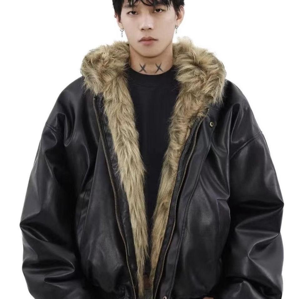 Men`s Winter Jacket: Cotton-Padded, Fleece-Lined, Thickened