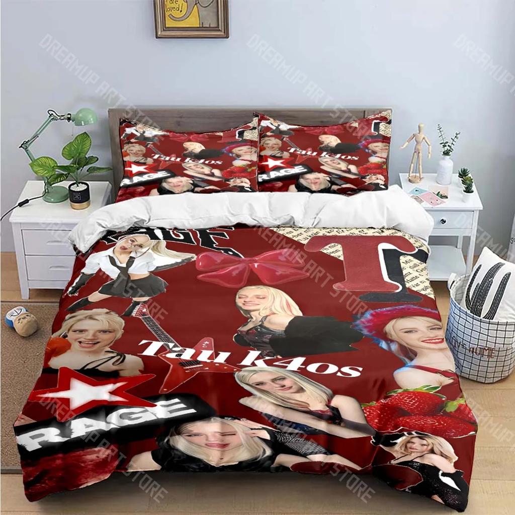 3PCS Europe Star Group K-k4os Bedding Set Single Twin Full King Size Musical Genius Bed Linen Adults Teens Bedroom Gift