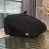 Wool Beret Women'S Versatile Face Small Three-Dimensional Stylish Bud Hat Japanese Literary And Artistic Painter Hat