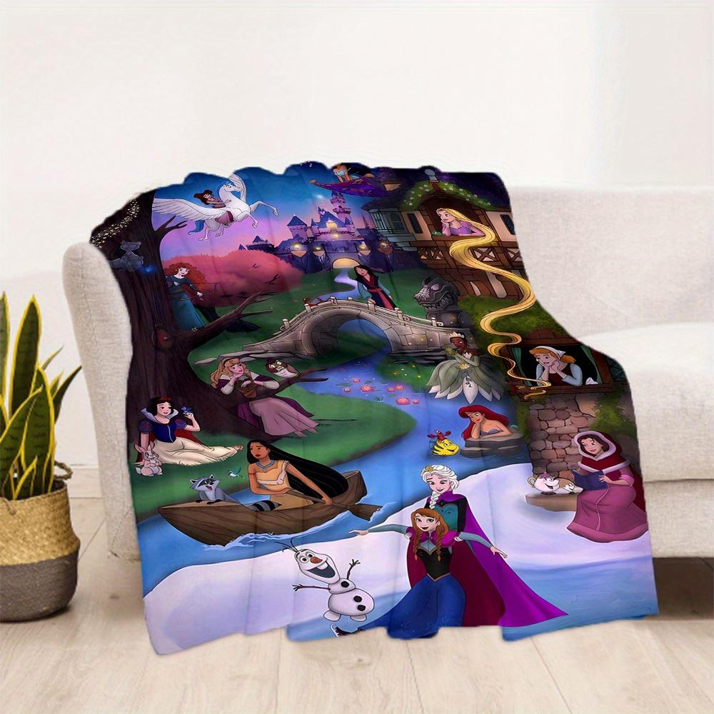 1pc, Disney Princesses and Friends Blanket, Soft and Cozy Home Decor Gift for All Seasons, Perfect