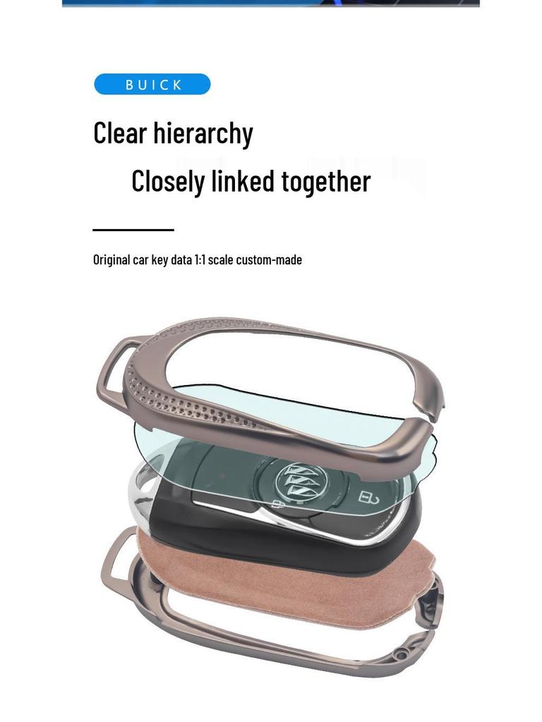 Buick Envision Key Case: Full Wrap Metal Protective Shell for Enclave, Regal, and LaCrosse Keychains
