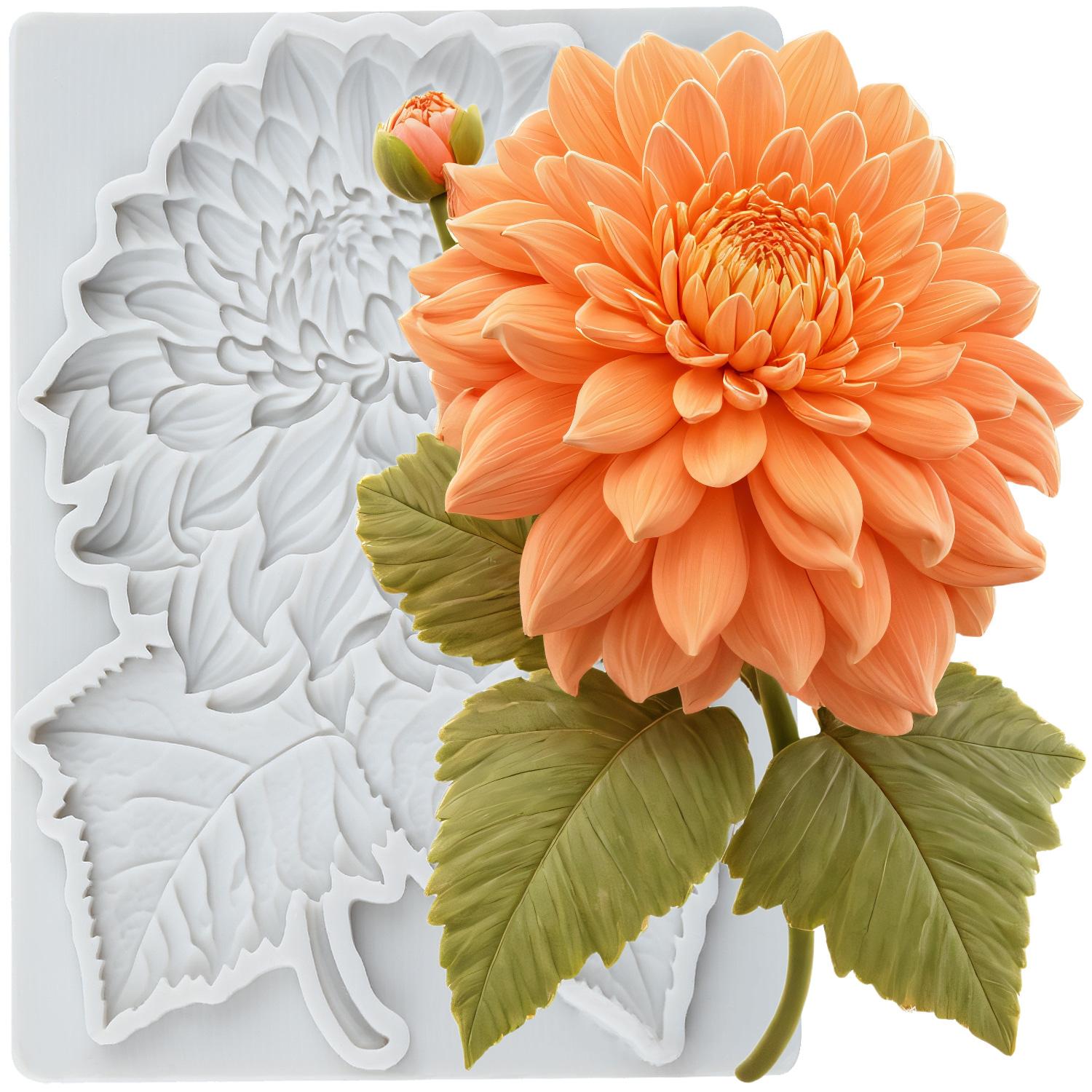 

Силиконовая форма для цветка хризантемы, форма для мастики в виде цветка маргаритки, инструменты для украшения торта, топпер для кекса, форма для конфет из смолы, глины, шоколада, гампасты серый