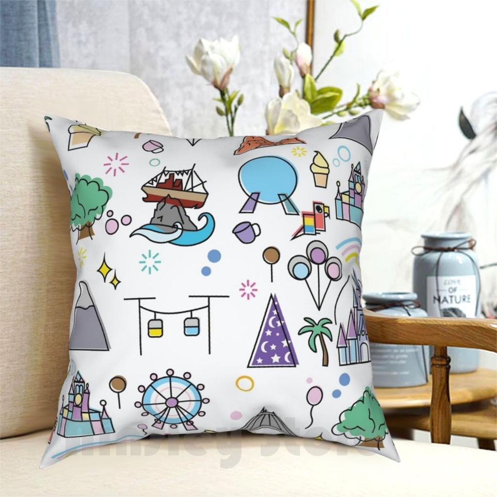 Happiest Place Pillow Case Printed Home Soft DIY Pillow Cover World Happiest Place On Earth Style Wdwnt Bound