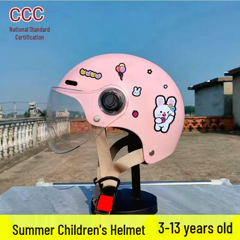 3C Certified Kids' Helmet for School, All-Season Breathable Sun Protection, Cute & Safe for Electric Bikes