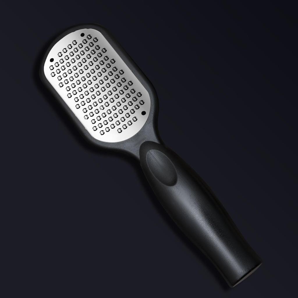 Stainless Steel Foot Scrubber: Removes Dead Skin & Calluses, Anti-Splash Design.