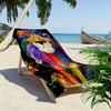 Colorful Lion Illustration Design Beach Towel Quick-drying for Travel Outdoor Sports Jogging Beach and Swimming