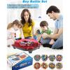 Bey Battling Bay Blades and Launcher Toy Set 8 Metal Fusion Spinning Tops 2 Launchers 1 Grip Burst Tops Burst Tops Gyro Combat Game for 8-12 Toy Gift
