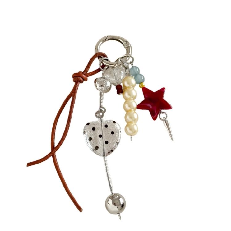 

Stylish Handcraft Five Point Star Keychain for Keys and Personalize Belongings Customization 1