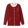 Tricots Style Maman: Pull Fausse Deux-Pièces en Velours pour Femmes d'Âge Moyen et Âgées, Parfait pour les Superpositions Automne/Hiver