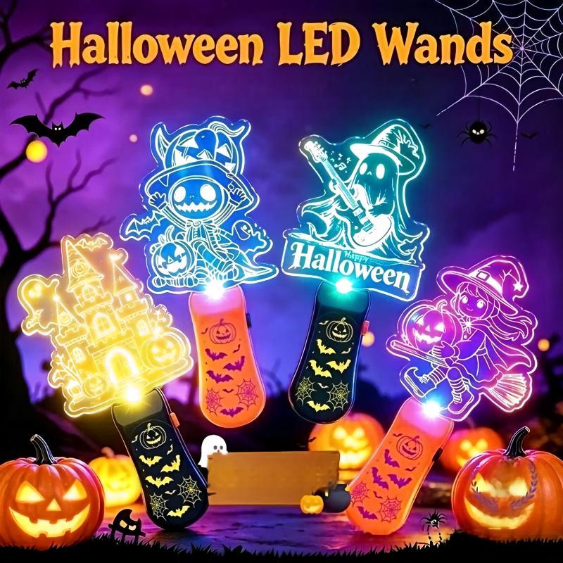 Halloween Decoration Pumpkin Lanterns, Children'S Toys, Small Gifts, Glowing Hand Cranked Sticks, Party Supplies, Gifts, Props