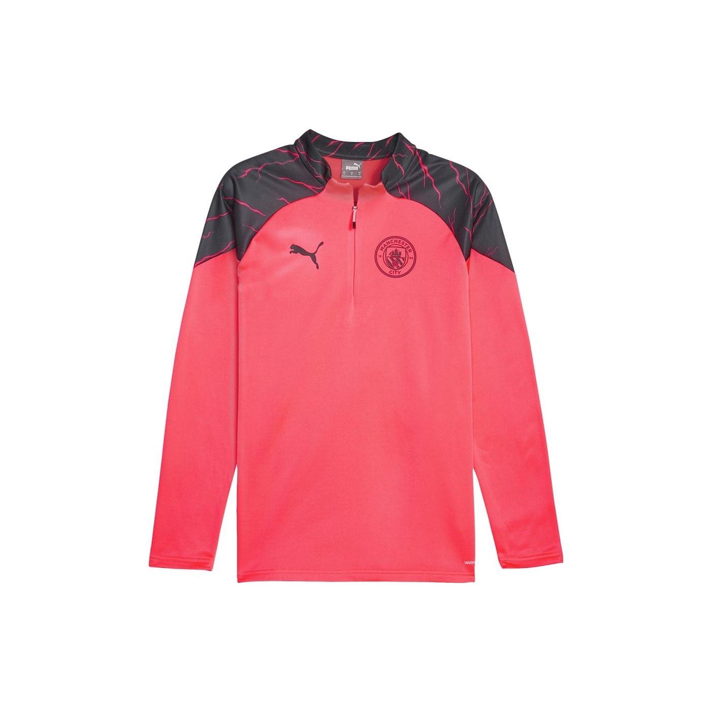 PUMA Logo Manchester City Training Fleece  Pink  Men s 772861-17 L