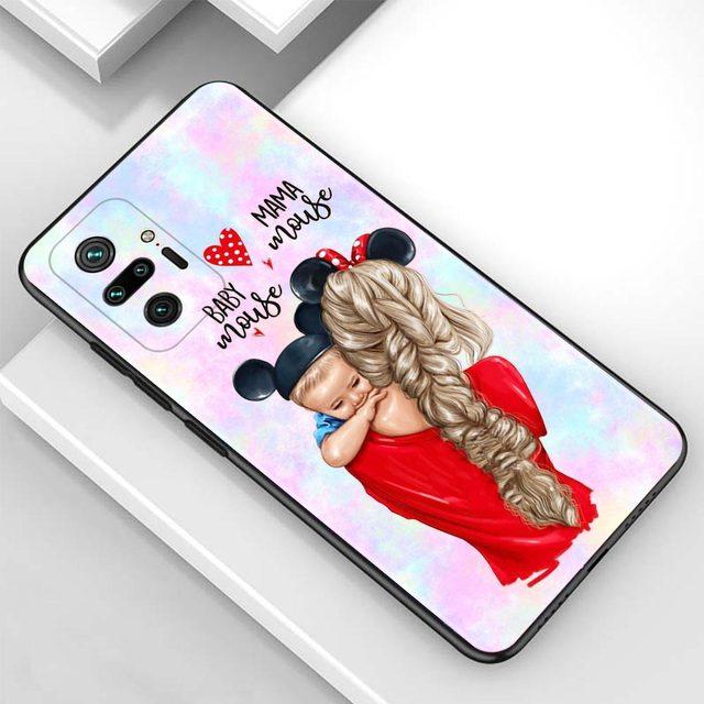 Etui na Redmi Note 10 Pro Max 9 9t 9s 8 8t 7 etui Tpu Fundas na Redmi K40 Pro Plus 9 9a 9c Shell mama dziewczyna dziecko