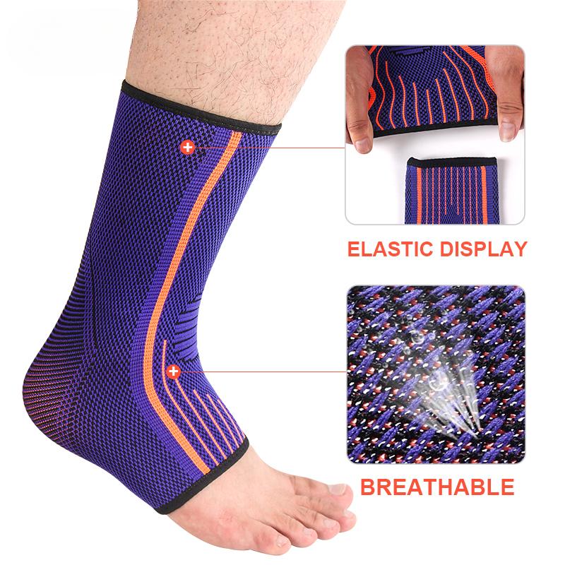 Sport Ankle Support Protector Compression Ankle Brace Cotton Comfort Anti Sprain Basketball Football Foot  1 Piece