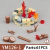 MOC Medieval Furniture Building Blocks Cannon Sheepskin Leather Rack Spinning Wheel Map Desk Loom Bricks Toys Kids Gift
