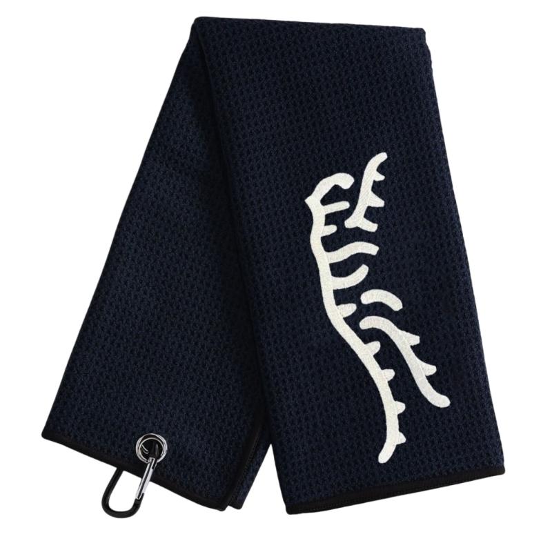 Microfiber Waffles Pattern Golf Towels Convenient Golf Cleaning Towel Sports Fishing Golf Bag Towel Golf Accessories