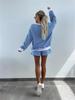 Summer Women's Striped V-Neck Top & Shorts 2-Piece Set