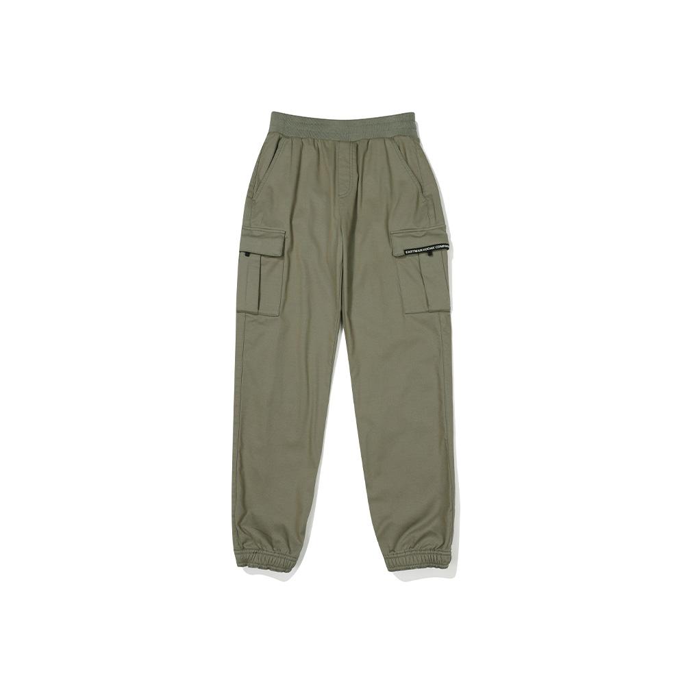 KODAK Essential Woven Debonding Brushed Slim Cargo Jogger Pants Women Khaki