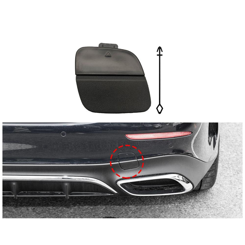 För Mercedes Benz E-klass Sport Bakre Bumper Dragkrokshålskydd W214 Bakre Bumper Släpvagnsskydd 2148856704 2024-2026