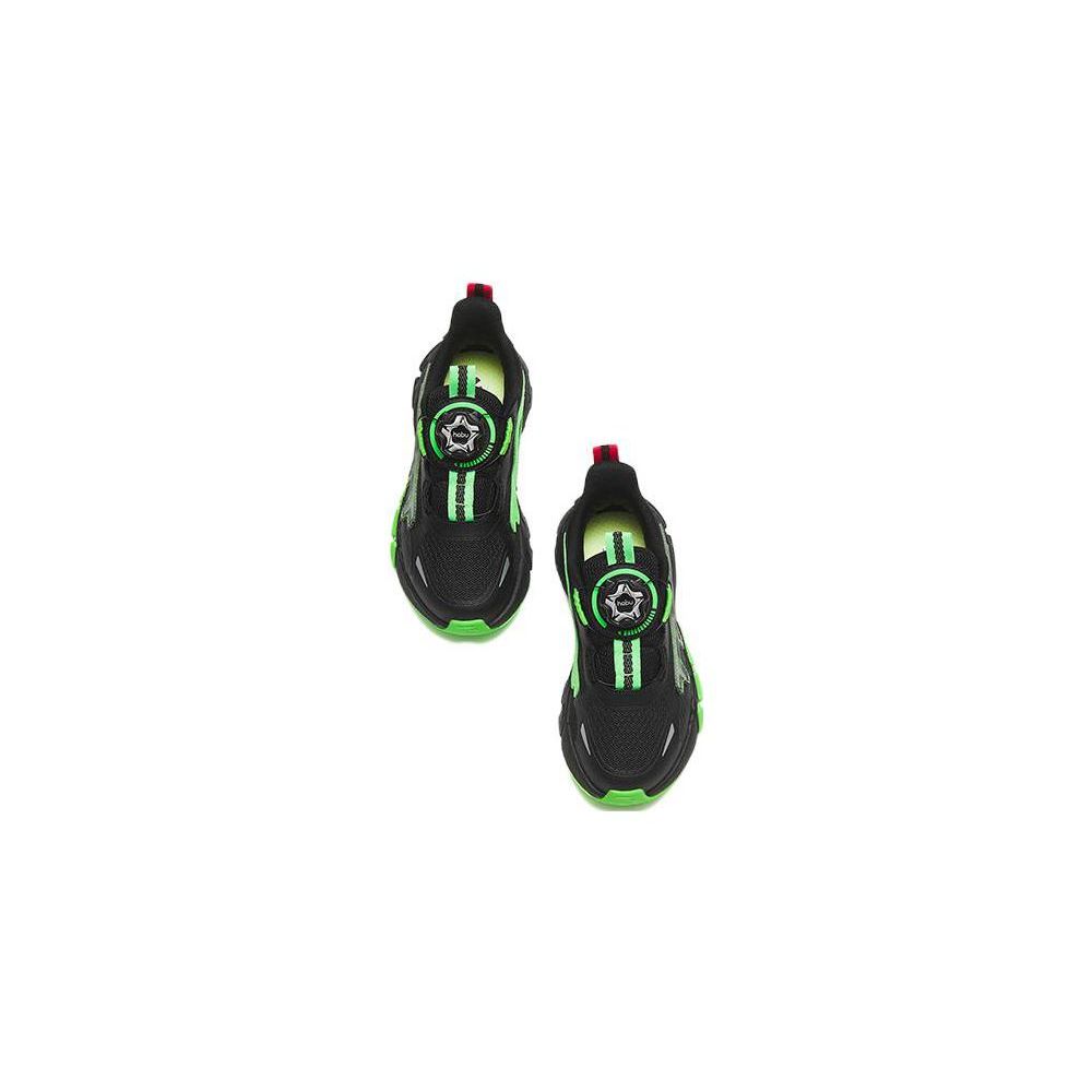 Anta Mountain Language Non-Slip Wear-Resistant Low-Top Sports Casual Shoes Kids Sneakers Black Green 312319980H-3