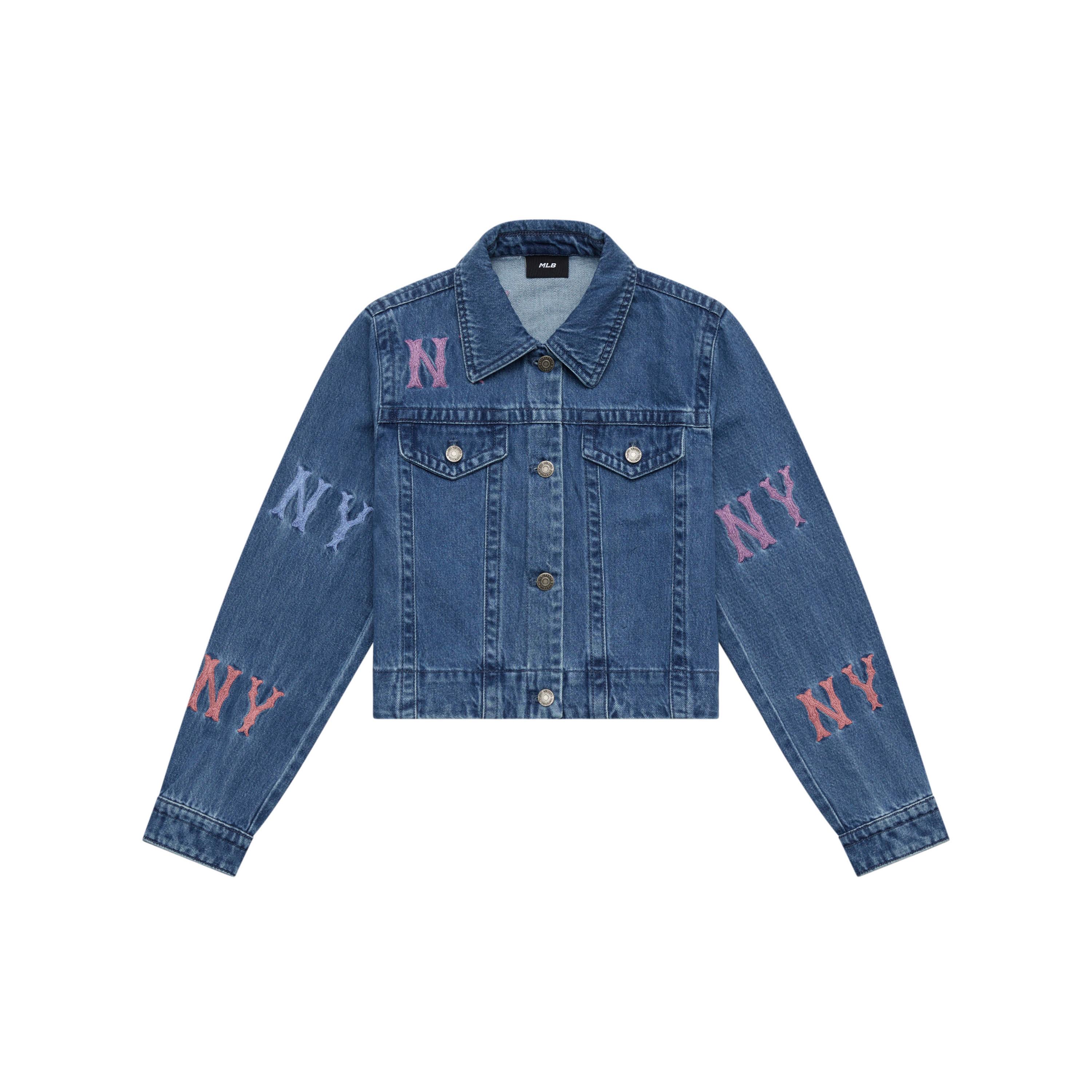 

Новая коллекция спортивной моды MLB New York Yankees 24FW Джинсовая куртка женская Индиго 3FDKG0144-50INS XS