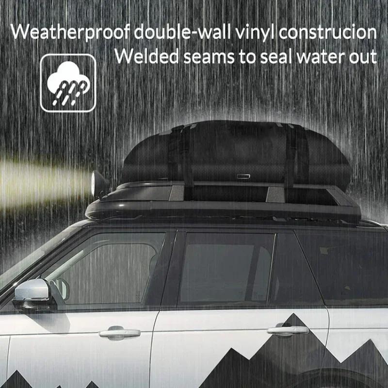 Car Collapsible Roof Bag 600D Oxford Cloth Roof Package 109*86*43cm Luggage Storage Travel Anti-scratch Soft Layer Exterior Amag