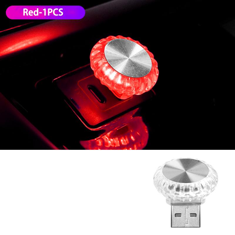 Luz LED de Ambiente USB para Carro RGB Luz Ambiente Mini Lâmpadas Noturnas Decorativas Para Luz de Ambiente Interior de Carro Luz de Computador Plug and Play