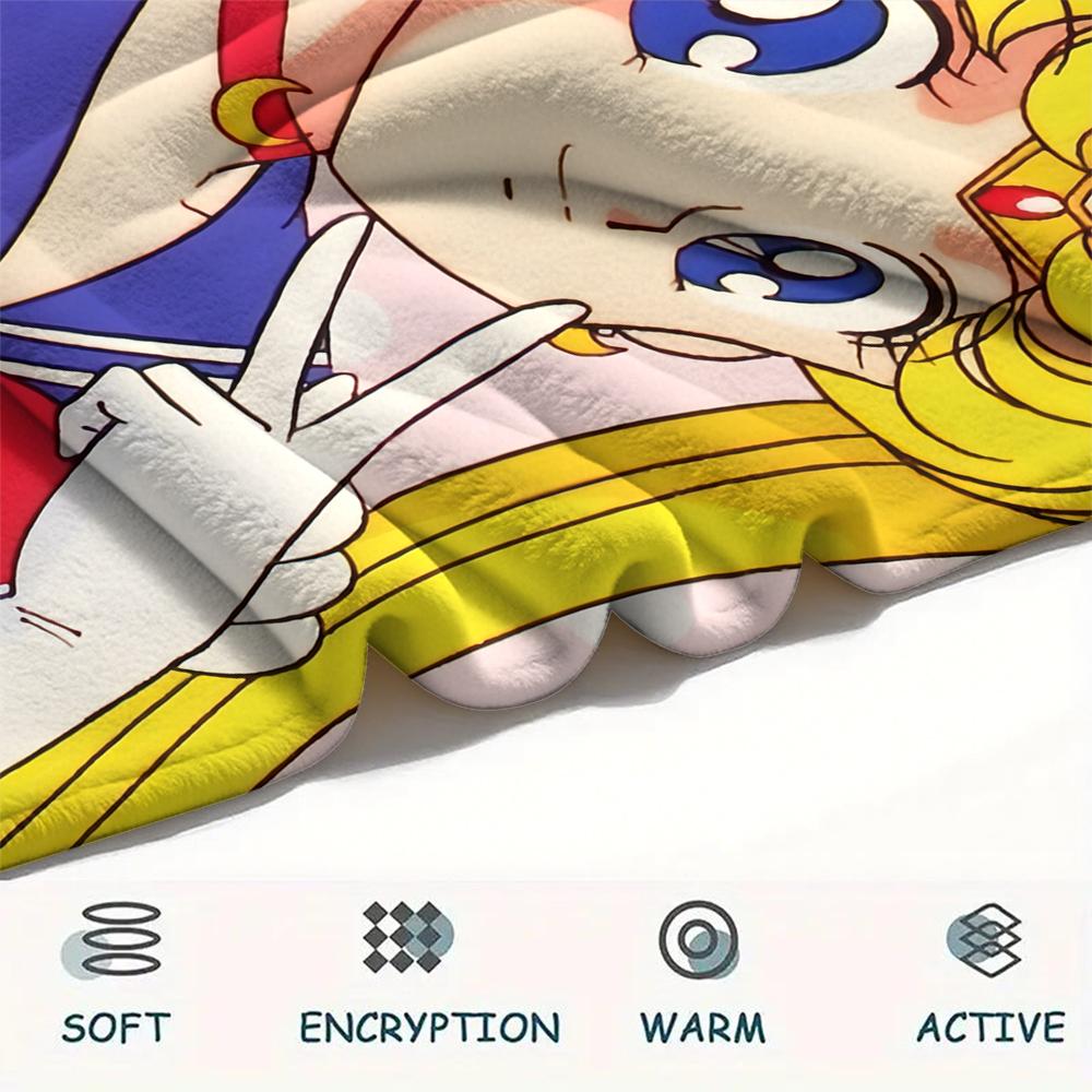 Sailor Moon Tsukino Usagi Main Blanket, Sailor Moon Fan Soft Throw, Great Gift.chl