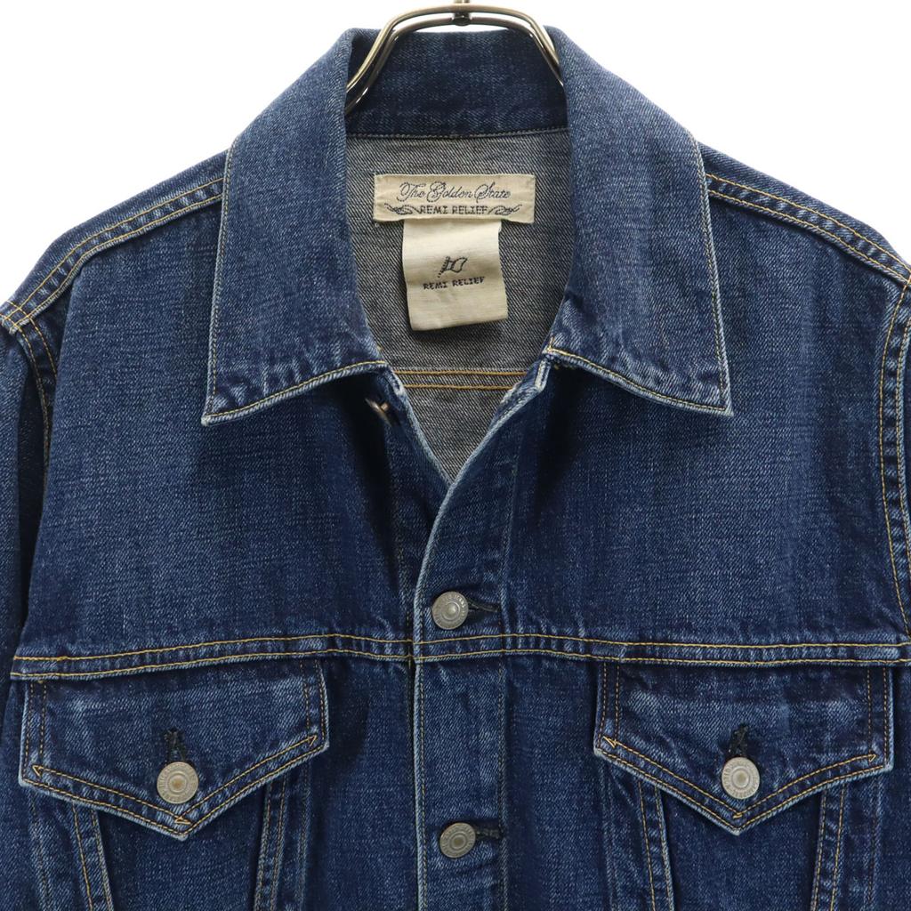 REMI RELIEF made in Japan Denim Jacket S Navy jeans Men's Used
