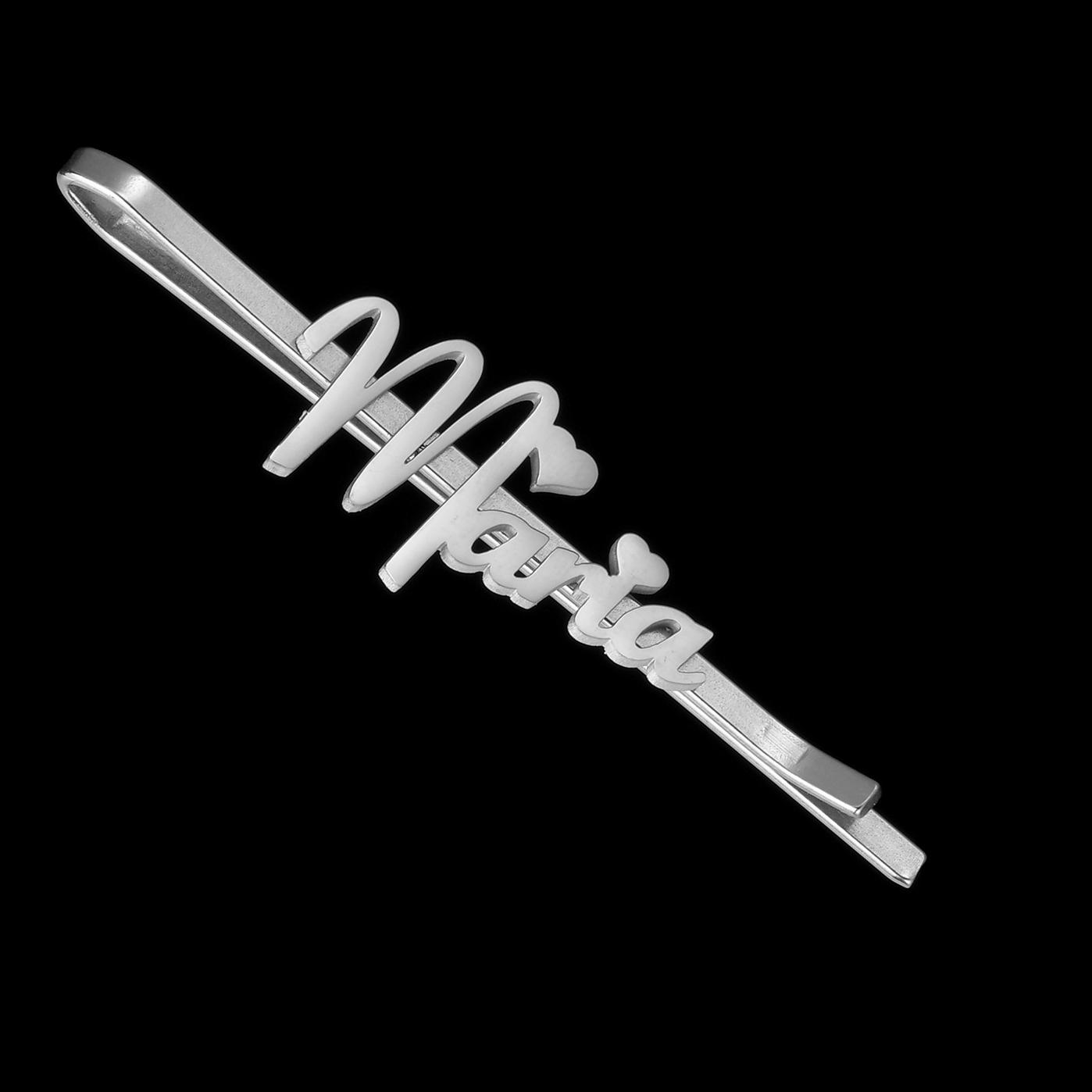 

Atoztide Personalized Custom Name Hairpin for Women Girl Trendy Stainless Steel Accessories Nameplate Hair Clip Head Jewely Gift
