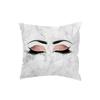 Marble Bright Diamond Eyes Eyelash Pillow Case Sofa Cushion Manicure Decoration Pillow