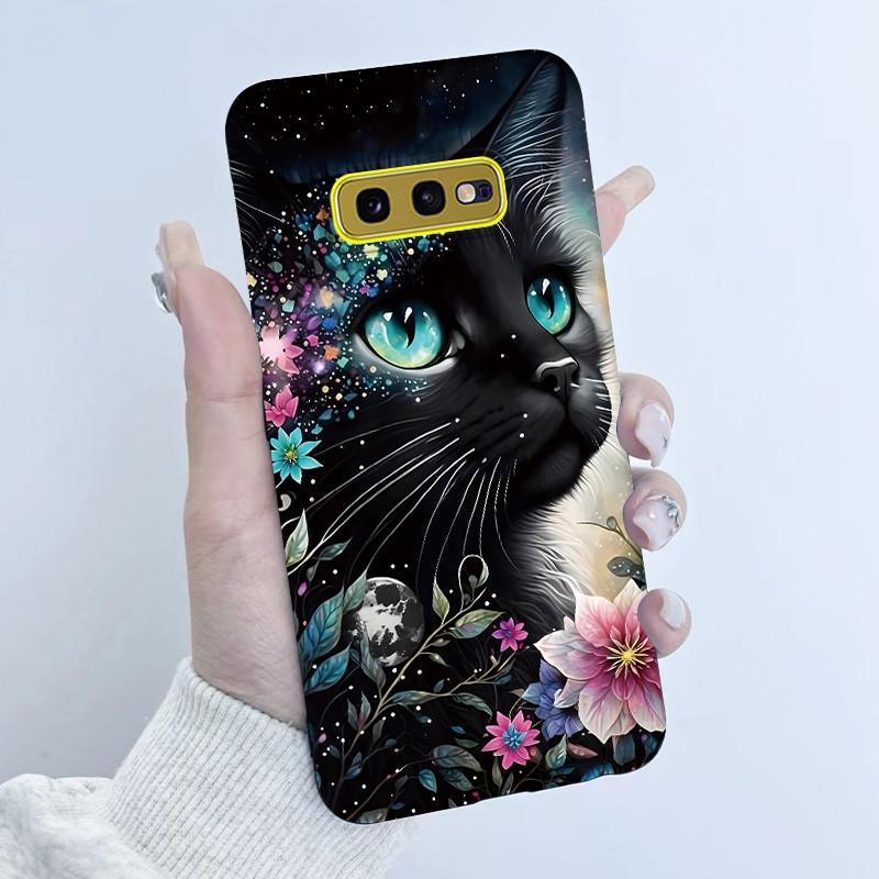 For Samsung Galaxy S10e Phone Case Flower Girls Design Soft Silicone TPU Back Housing for Galaxy S10E S10 E SM-G970F/DS Covers