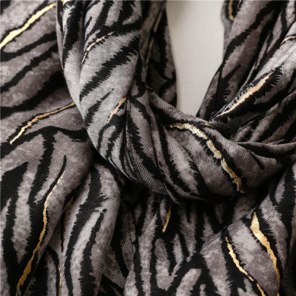 Soft Pleated Printed Scarf Viscose Lady Pashmina Hijab Wrap Floral Shawl Wrap  For Autumn Winter