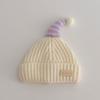 Autumn and winter warm cute baby ear protector wool hat boys and girls pacifier plush knitted hat baby hat