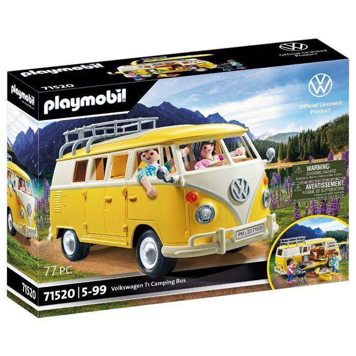 Playmobil 71520 Volkswagen T1 Combi amarillo, Coche Clásico, Coche de Colección, 77 piezas, a partir de 14 años