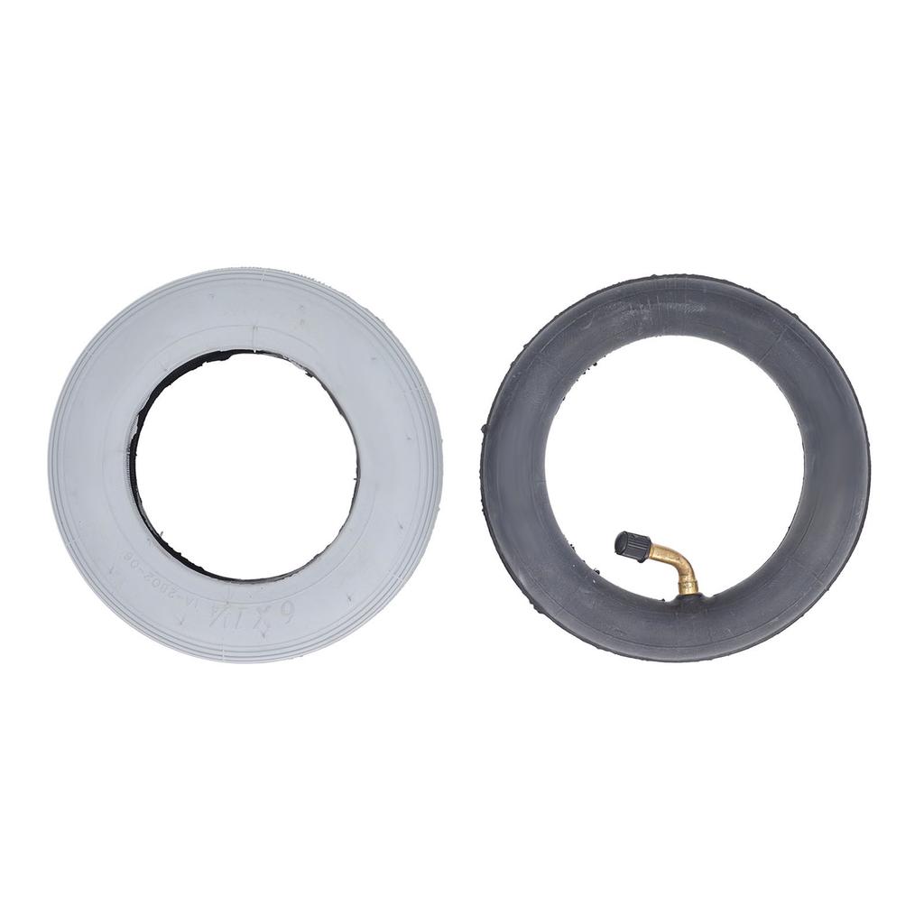 6 Inch Inflatable Tire with Outer Tyre Rubber Inner Tube Caster Wheel Tire Replacement 36PSI Load