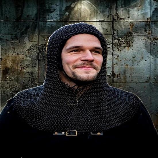 

Стальной кольчужный капюшон, защита шеи, средневековый рыцарский косплей, реконструкция, кольчужный капюшон 47,625 см