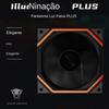12cm ARGB Colorful Chassis Fan 1600 RPM High Speed Dual Ring Light Effect Cooling Fan
