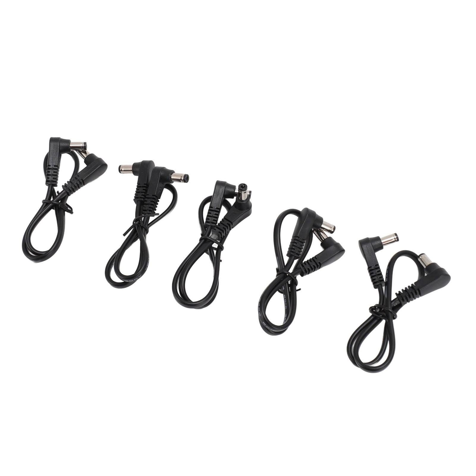 

5PCS Right Angle DC Power Cable 5.5mmx2.1mm 90 Degree DC Male to Male Power Cable for CCTV Security Camera LED Lights