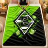 Flannel BlanketBorussia Mönchengladbach Warm Soft Throw Blanket for Indoor Sofa Bed Living Room Use