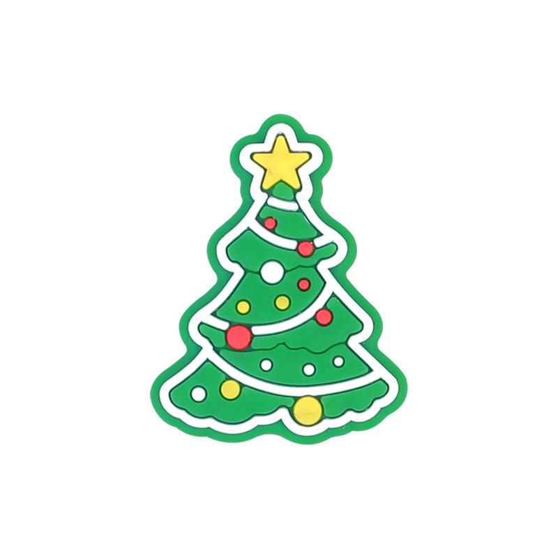 10pcs New Christmas Santa Snowman Silicone Beads For Jewelry Making DIY Pacifier chain Clips Teether Beads Christmas Gifts
