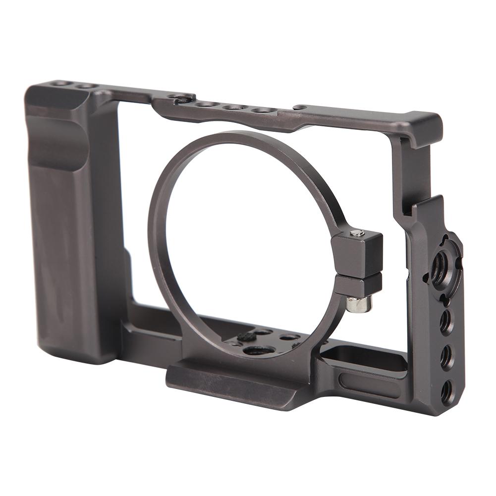 Aluminium Alloy CNC Precision Machining Photography Camera Cage Rich Extension Protection Case for Sony RX100 M7 Cameras