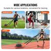 SucceBuy Fitness Strength Speed Training Sled Steel Power Sled Workout Equipment for Athletic Exercise Suitable for Weight Plate