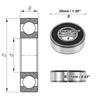 ACROPIX 6202LLU Deep Groove Ball Bearing Lubricated Bearing Double Rubber
