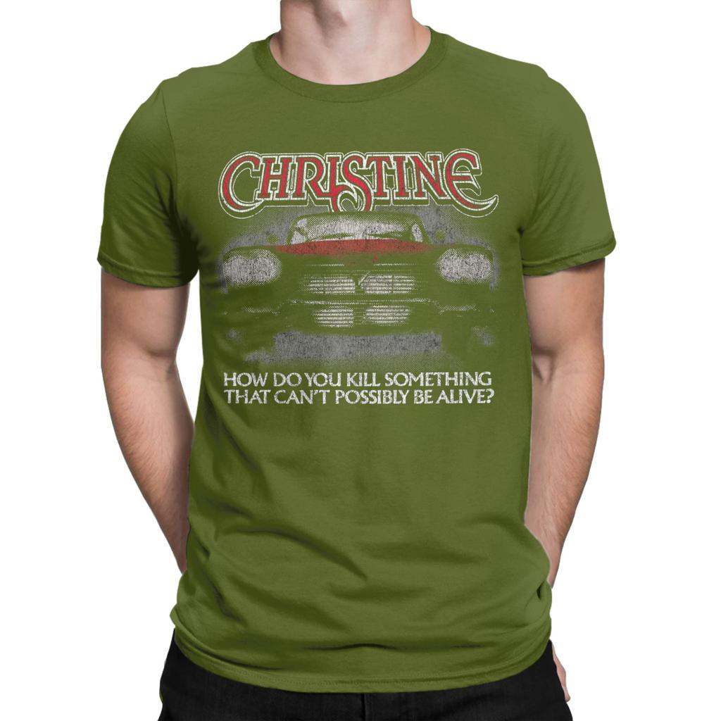 John Carpenter Christine Horror Movie Graphic Printing T Shirts Men Women  Pure Cotton  Tee Shirt Clothing
