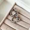 Trendy Irregular Heart-Shaped Stainless Steel Stud Earrings - Fashionable, Versatile & High-Quality