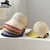 Damen Sommer Outdoor Freizeit Patchwork Stroh Entenschnabel Sonnenhut Sonnenschutzhut UV Schutz