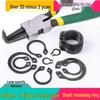 C-Type Manganese Circlip Elastic Shaft Retaining Ring for Bearings, Inner/Outer Snap Ring, Yellow