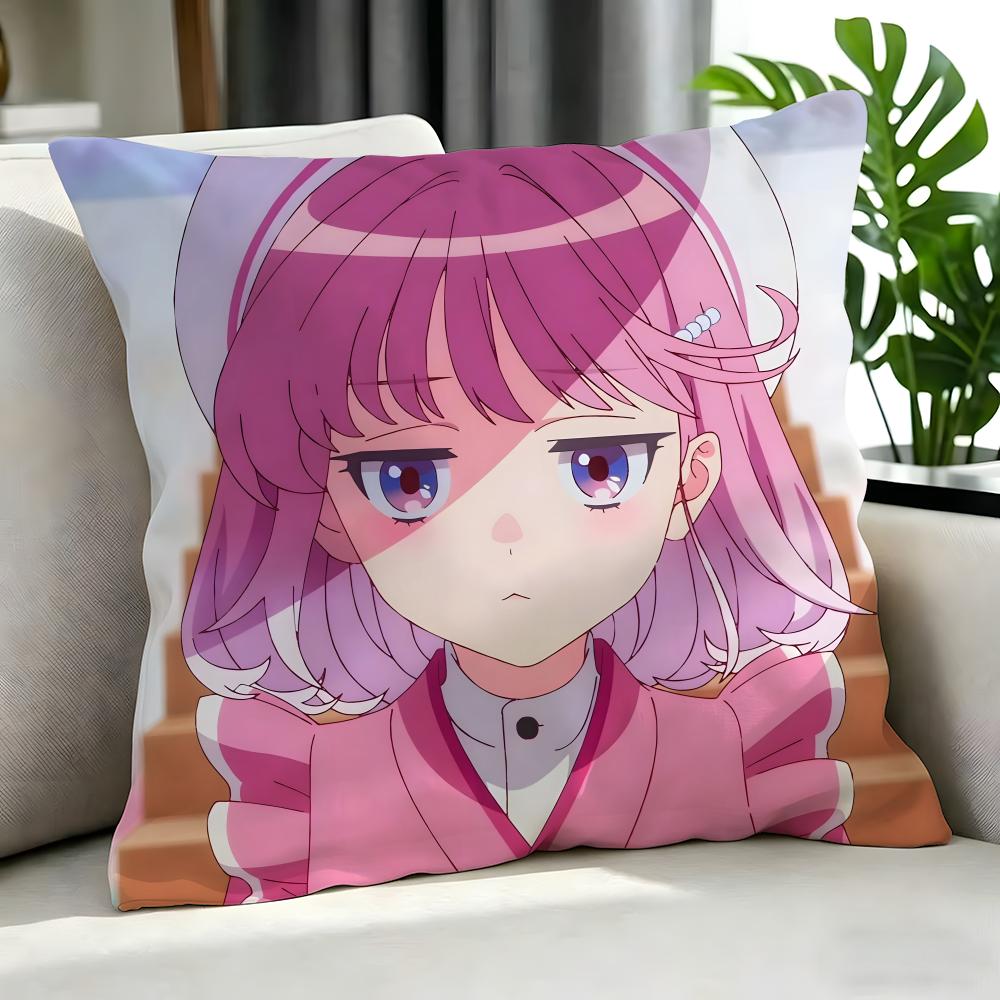 Anime Maebashi Witches Cushion Cover Cushion Cover Set 4Pcs 50X50 45X45 40X40 Pillowcase Decorative Sofa Home Decor
